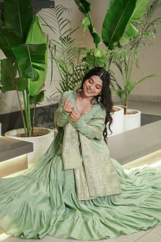 Festive Special Most Attractive Party Wear Anarkali Gown